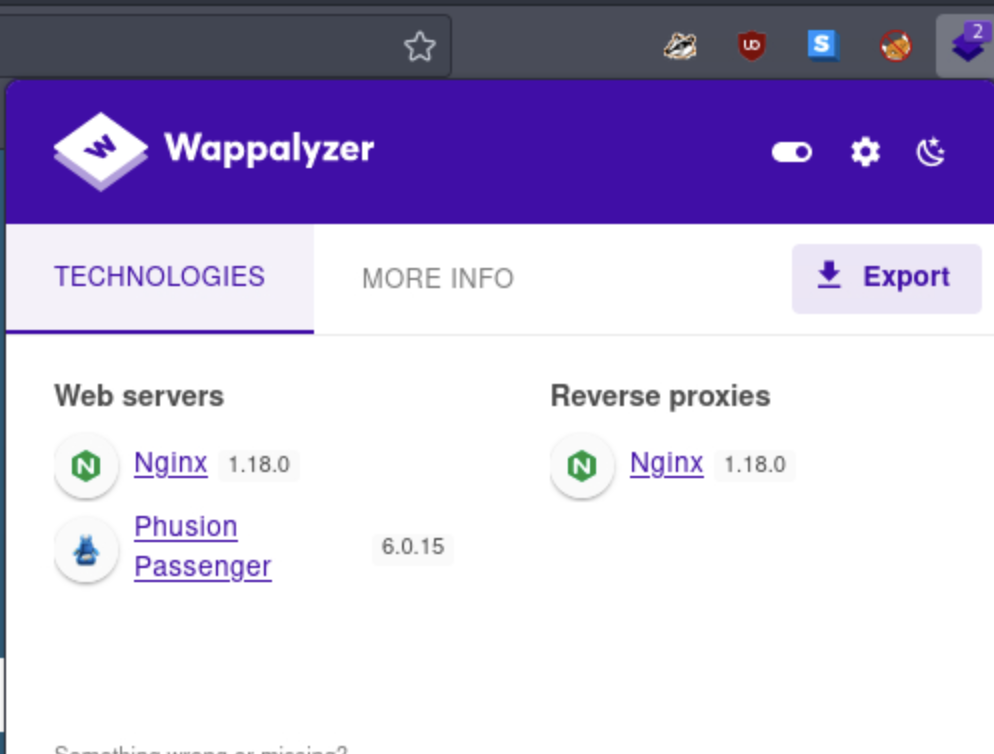 precious web server info